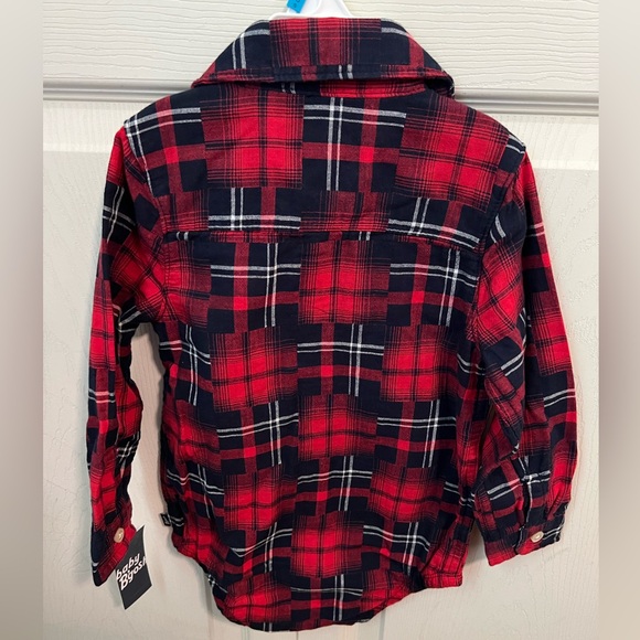Red And Black Flannel Button Down - Picture 4 of 4